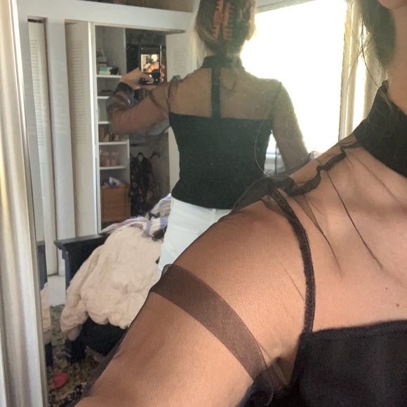 Black mesh top - Picture 3 of 7